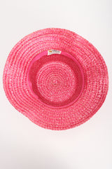 Recess Los Angeles Vintage Happy Cappers Marabou Straw Bubblegum Fluff Puff Hat