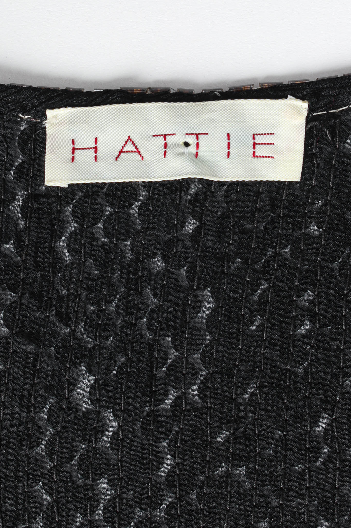 Vintage Hattie Silk Sequin Sporty Jersey tag @ Recess Los Angeles