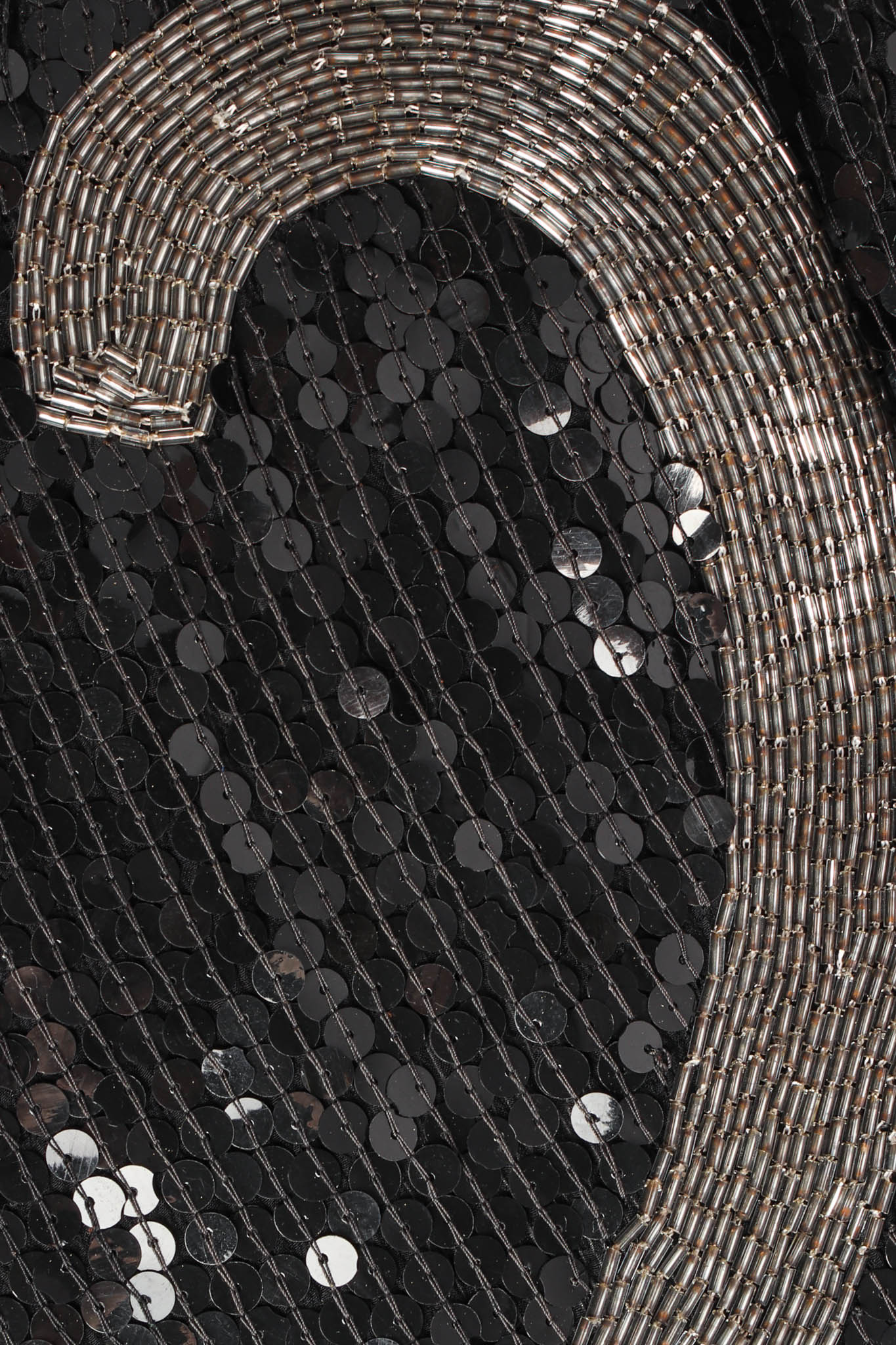 Vintage Hattie Silk Sequin Sporty Jersey sequins/bead close @ Recess Los Angeles
