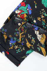 Vintage Pauline Trigere Chinois Scarf Dress Cummerbund Hooks at Recess