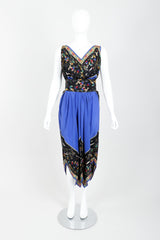 Vintage Pauline Trigere Chinois Scarf Dress Front at Recess