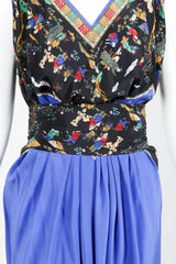 Vintage Pauline Trigere Chinois Scarf Dress Bodice at Recess