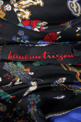 Vintage Pauline Trigere Chinois Scarf Dress Label at Recess
