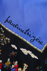 Vintage Pauline Trigere Chinois Scarf Dress Label at Recess