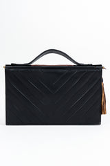 Vintage Helene Angeli Quilted Mini Envelope Portfolio Case Back at Recess