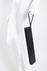 Recess Designer Consignment Vintage Helmut Lang Long Snake Box Clutch Case Bag Los Angeles Resale