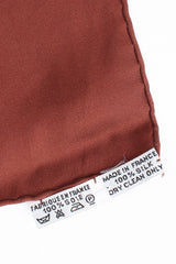 Vintage Hermes Annie Faivre Art Des Steppes Silk Scarf labels at Recess Los Angeles