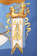 Recess Los Angeles Vintage Hermes Golden Medieval Armada Ship Scarf
