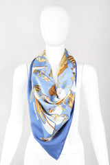 Recess Los Angeles Vintage Hermes Golden Medieval Armada Ship Scarf