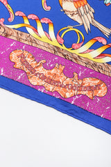 Recess Los Angeles Vintage Hermes Pierres D'Orient Et D'Occident Floral Bird Scarf