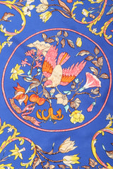 Recess Los Angeles Vintage Hermes Pierres D'Orient Et D'Occident Floral Bird Scarf