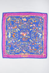 Recess Los Angeles Vintage Hermes Pierres D'Orient Et D'Occident Floral Bird Scarf