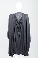 Vintage Holly Harp Metallic Cape Coat Jacket Back Crop at Recess