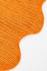 Vintage Hollys Harp Ribbed Chenille Belted Jacket & Skirt Set Scallop Hem