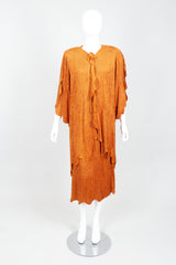 Vintage Hollys Harp Ribbed Chenille Belted Jacket & Skirt Set on Mannequin Front at Recess