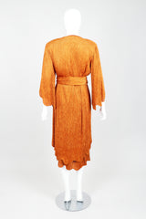 Vintage Hollys Harp Ribbed Chenille Belted Jacket & Skirt Set on Mannequin Back at Recess