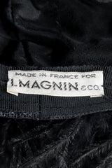 Vintage I.Magnin Label on black lining