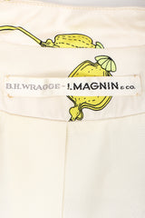 Recess Los Angeles Vintage B.H. Wragge I.Magnin Floral Print Silk Pajama Jacket & Pant Suit Set