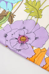 Recess Los Angeles Vintage B.H. Wragge I.Magnin Floral Print Silk Pajama Jacket & Pant Suit Set