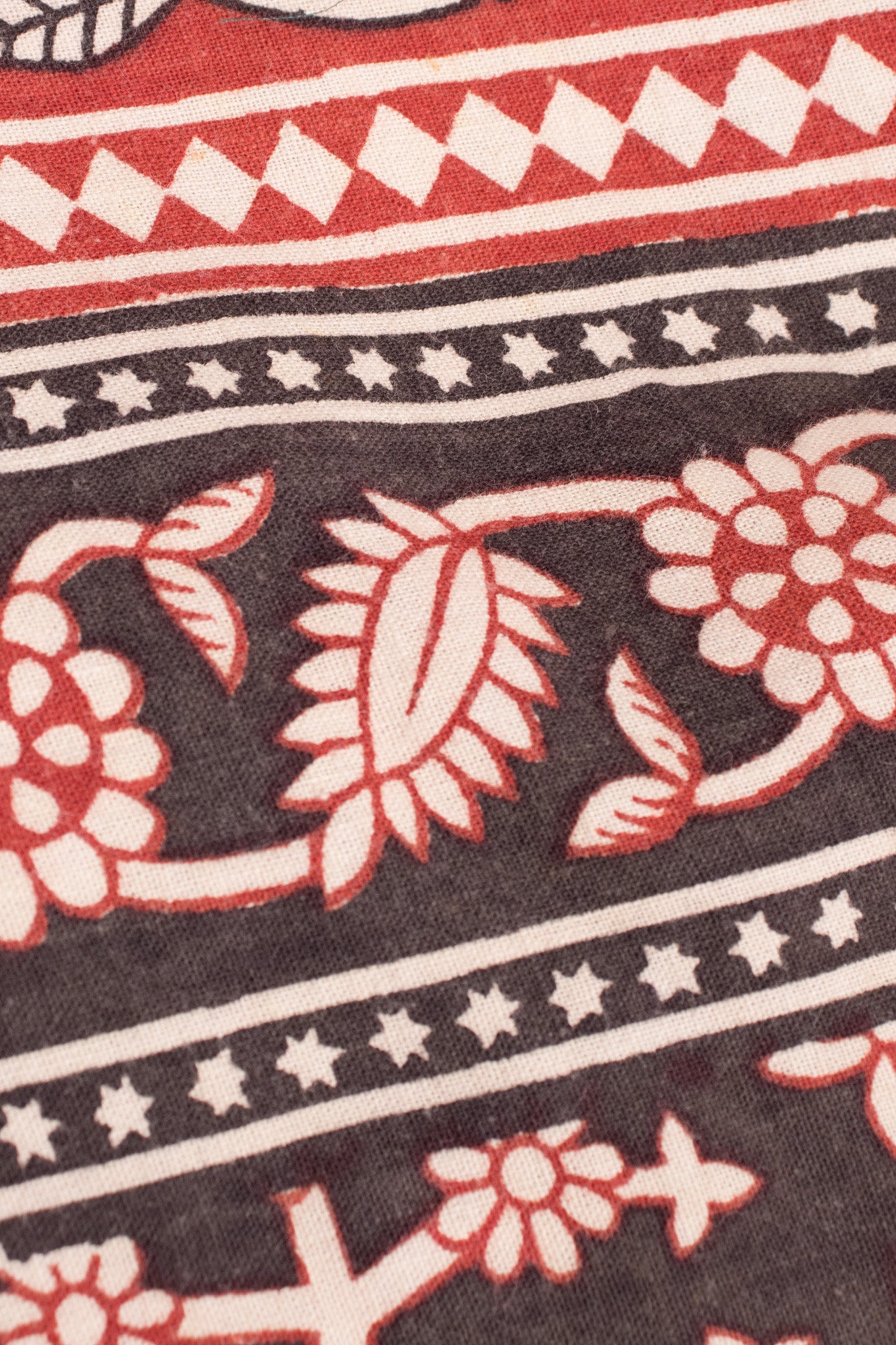 India Imports Cotton Batik Print Onesie Harem Jumpsuit