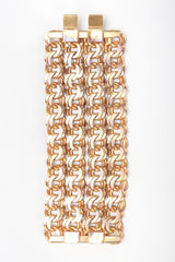 Recess Designer Consignment Vintage Isabel Canovas Wide Chain Cuff Bracelet Los Angeles Resale