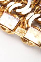 Recess Designer Consignment Vintage Isabel Canovas Wide Chain Cuff Bracelet Los Angeles Resale