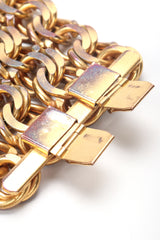 Recess Designer Consignment Vintage Isabel Canovas Wide Chain Cuff Bracelet Los Angeles Resale