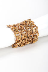 Recess Designer Consignment Vintage Isabel Canovas Wide Chain Cuff Bracelet Los Angeles Resale