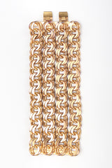 Recess Designer Consignment Vintage Isabel Canovas Wide Chain Cuff Bracelet Los Angeles Resale