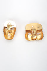 Recess Designer Consignment Vintage Isabel Cavonas Mismatched Masquerade Button Earrings Los Angeles Resale