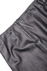 Recess Designer Consignment Vintage Isabel Leather Hooked Top & Skirt Set Outfit Ensemble Los Angeles Resale