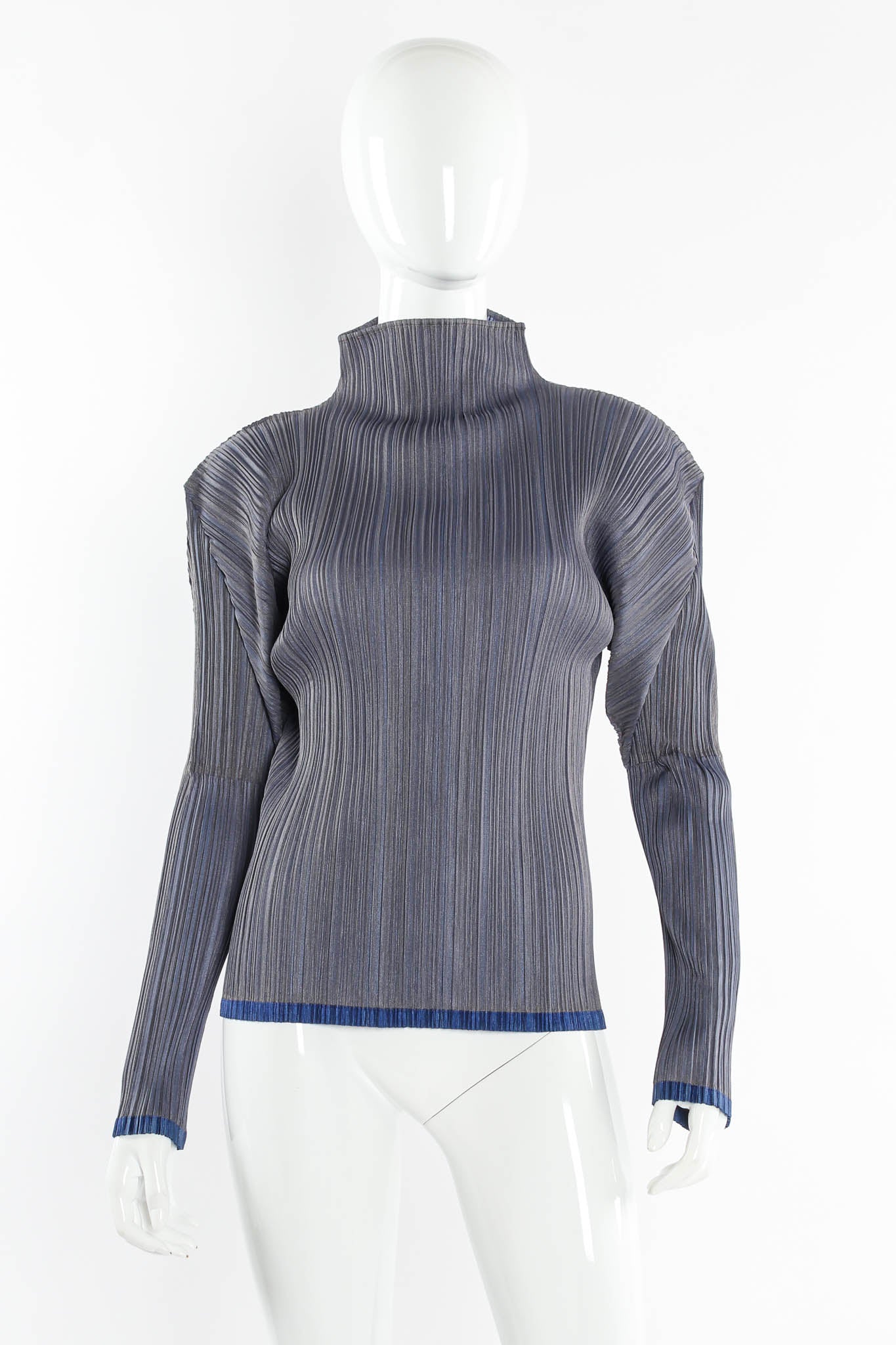 Vintage Pleats Please Issey Miyake Pleated Top front @ Recess LA