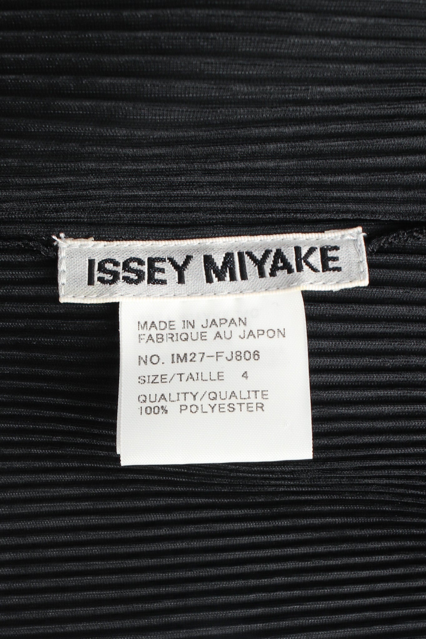 Vintage Issey Miyake Pilssé Pleat Tank & Scarf Set tag @ Recess LA