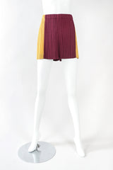 Recess Designer Consignment Vintage Issey Miyake S/S 1990 Pleated Circle Top & Short Set Manus x Machina Energieen Stedelijk Amsterdam Resale Los Angeles