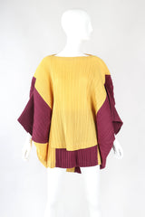 Recess Designer Consignment Vintage Issey Miyake S/S 1990 Pleated Circle Top & Short Set Manus x Machina Energieen Stedelijk Amsterdam Resale Los Angeles