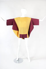 Recess Designer Consignment Vintage Issey Miyake S/S 1990 Pleated Circle Top & Short Set Manus x Machina Energieen Stedelijk Amsterdam Resale Los Angeles