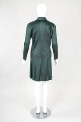 Recess Designer Consignment Vintage Issey Miyake Pleats Please Pleated 3-Piece Skirt Ensemble Outfit Set Los Angeles Japan Resale