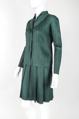 Recess Designer Consignment Vintage Issey Miyake Pleats Please Pleated 3-Piece Skirt Ensemble Outfit Set Los Angeles Japan Resale