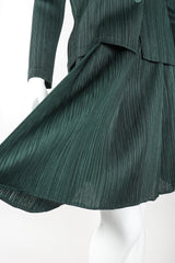 Recess Designer Consignment Vintage Issey Miyake Pleats Please Pleated 3-Piece Skirt Ensemble Outfit Set Los Angeles Japan Resale