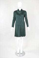 Recess Designer Consignment Vintage Issey Miyake Pleats Please Pleated 3-Piece Skirt Ensemble Outfit Set Los Angeles Japan Resale
