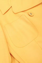 Golden Jacket & Skirt Set