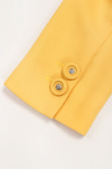 Golden Jacket & Skirt Set