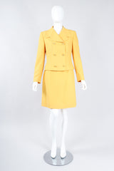 Recess Los Angeles Vintage Istante Versace Jackie O Golden Jacket & Skirt Suit Set