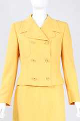 Recess Los Angeles Vintage Istante Versace Jackie O Golden Jacket & Skirt Suit Set