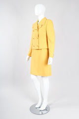 Recess Los Angeles Vintage Istante Versace Jackie O Golden Jacket & Skirt Suit Set