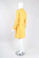 Recess Los Angeles Vintage Istante Versace Jackie O Golden Jacket & Skirt Suit Set