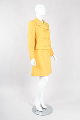 Recess Los Angeles Vintage Istante Versace Jackie O Golden Jacket & Skirt Suit Set