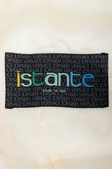 Vintage Istante Versace Label on cream