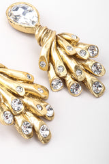 Recess Los Angeles Vintage J.Esquivel Crystal Coral Branch Drop Earring