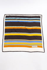 Striped Silk Scarf by Yves Saint Laurent aerial view @recessla